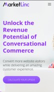 How marketlinc.com looks like on a mobile device such as an iPhone.