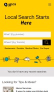 How marketprofiler.yellowpages.ca looks like on a mobile device such as an iPhone.
