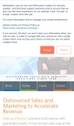 How marketstar.com looks like on a mobile device such as an iPhone.