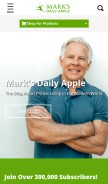 How marksdailyapple.com looks like on a mobile device such as an iPhone.