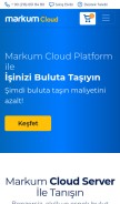 How markum.net looks like on a mobile device such as an iPhone.