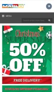 How marlofurniture.com looks like on a mobile device such as an iPhone.