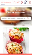 How marmiton.org looks like on a mobile device such as an iPhone.