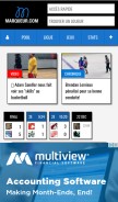 How marqueur.com looks like on a mobile device such as an iPhone.