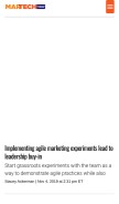How martechtoday.com looks like on a mobile device such as an iPhone.