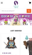 How martiantoys.com looks like on a mobile device such as an iPhone.