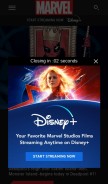 How marvel.com looks like on a mobile device such as an iPhone.