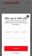 How marymaxim.com looks like on a mobile device such as an iPhone.