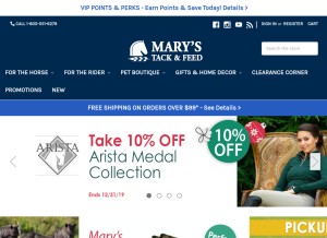 How marystack.com looks like on a tablet such as an iPad.