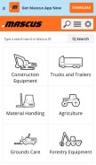How mascus.com looks like on a mobile device such as an iPhone.