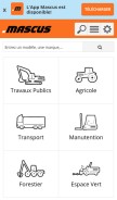 How mascus.fr looks like on a mobile device such as an iPhone.