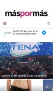 How maspormas.com looks like on a mobile device such as an iPhone.
