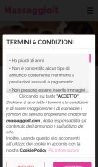 How massaggioit.com looks like on a mobile device such as an iPhone.