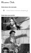 How massimodutti.com looks like on a mobile device such as an iPhone.