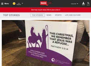 How masslive.com looks like on a tablet such as an iPad.