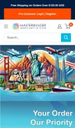 How masterbuildermercantile.com looks like on a mobile device such as an iPhone.