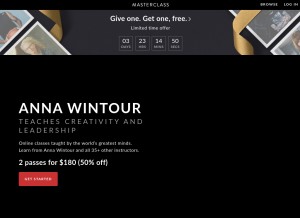 How masterclass.ninja looks like on a tablet such as an iPad.