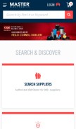 How masterelectronics.com looks like on a mobile device such as an iPhone.