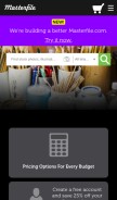 How masterfile.com looks like on a mobile device such as an iPhone.