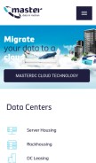 How masterinter.net looks like on a mobile device such as an iPhone.