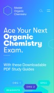 How masterorganicchemistry.com looks like on a mobile device such as an iPhone.
