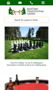 How mastersofgames.com looks like on a mobile device such as an iPhone.