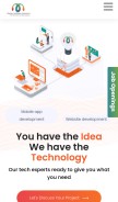 How mastersoftwaresolutions.com looks like on a mobile device such as an iPhone.
