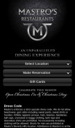 How mastrosrestaurants.com looks like on a mobile device such as an iPhone.