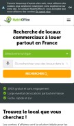 How matchoffice.fr looks like on a mobile device such as an iPhone.