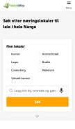 How matchoffice.no looks like on a mobile device such as an iPhone.