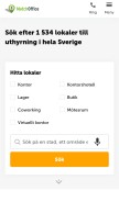 How matchoffice.se looks like on a mobile device such as an iPhone.