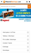 How materielelectrique.com looks like on a mobile device such as an iPhone.
