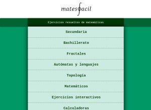 How matesfacil.com looks like on a tablet such as an iPad.