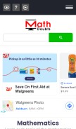 How mathdoubts.com looks like on a mobile device such as an iPhone.