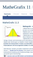 How mathegrafix.de looks like on a mobile device such as an iPhone.