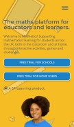 How mathletics.com looks like on a mobile device such as an iPhone.