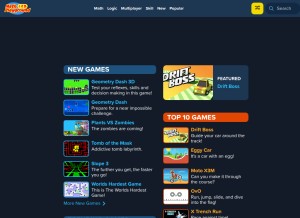 How mathplayground.io looks like on a tablet such as an iPad.
