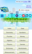 How mathsisfun.com looks like on a mobile device such as an iPhone.