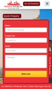 How mathuravrindavanpackage.com looks like on a mobile device such as an iPhone.