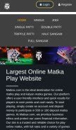 How matkax.com looks like on a mobile device such as an iPhone.