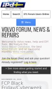 How matthewsvolvosite.com looks like on a mobile device such as an iPhone.