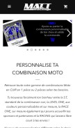 How mattracingmoto.com looks like on a mobile device such as an iPhone.