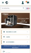 How maxicoffee.com looks like on a mobile device such as an iPhone.