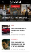 How maxim.com looks like on a mobile device such as an iPhone.
