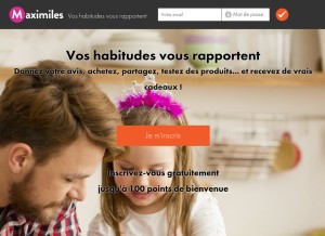 How maximiles.com looks like on a tablet such as an iPad.