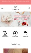 How maxinejewelry.com looks like on a mobile device such as an iPhone.