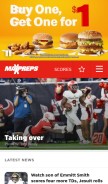 How maxpreps.com looks like on a mobile device such as an iPhone.
