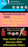 How mayaescortservice.com looks like on a mobile device such as an iPhone.