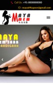 How mayamemsaab.com looks like on a mobile device such as an iPhone.