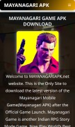 How mayanagariapk.net looks like on a mobile device such as an iPhone.